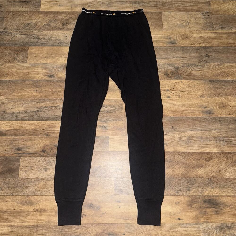 Carhartt Black Thermal Cold Weather Base Layer Long Johns Sz LT